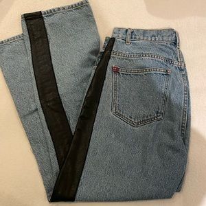 BDG Leather Stripe Jeans